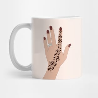 Henna Hands Hand Drawn - Mehndi - حناء Mug